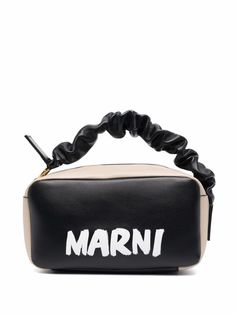 Marni сумка-тоут в стиле колор-блок с логотипом