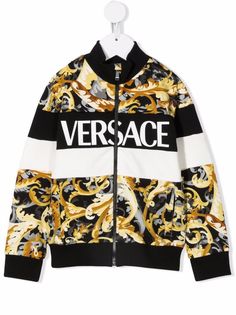 Versace Kids куртка с принтом Baroque