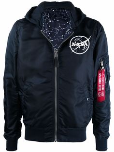 Alpha Industries двусторонняя куртка NASA с капюшоном