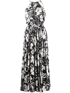 Polo Ralph Lauren платье миди с вырезом халтер и цветочным принтом