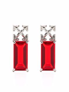 Off-White серьги с подвесками в виде логотипа Arrows