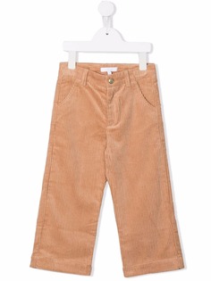 Chloé Kids вельветовые брюки прямого кроя