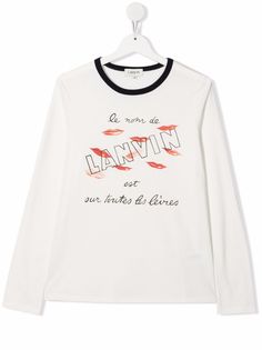 LANVIN Enfant топ с логотипом