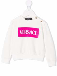 Versace Kids толстовка с логотипом