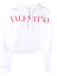 Valentino укороченное худи Rose Blossom