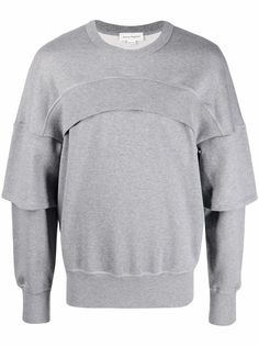 Alexander McQueen многослойная толстовка с логотипом