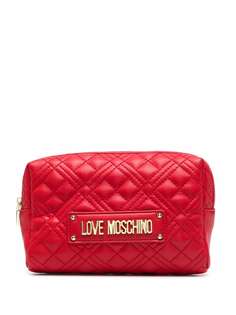 Love Moschino стеганая косметичка