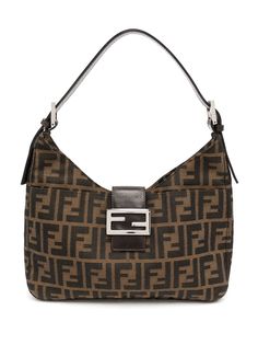 Fendi Pre-Owned сумка на плечо с узором Zucca
