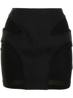 Dion Lee мини-юбка со вставкой