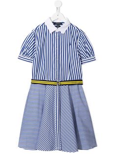 Ralph Lauren Kids полосатое платье миди