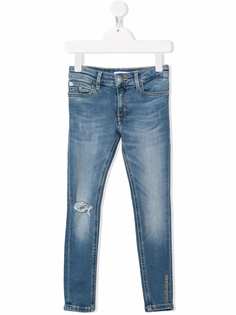 Calvin Klein Kids джинсы скинни средней посадки