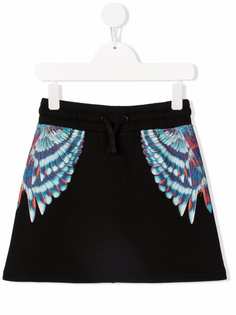 Marcelo Burlon County Of Milan Kids прямая юбка мини с принтом Wings