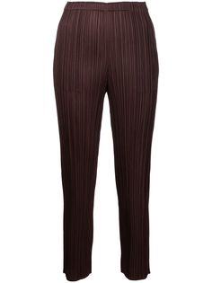 Pleats Please Issey Miyake укороченные плиссированные брюки