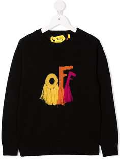 Off-White Kids свитер с логотипом