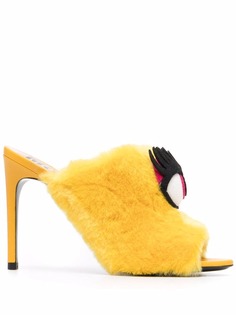 Moschino мюли с нашивкой