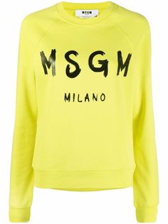 MSGM толстовка с логотипом и рукавами реглан