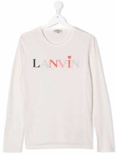 LANVIN Enfant футболка с логотипом