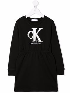 Calvin Klein Kids платье-свитер с логотипом