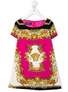 Versace Kids платье с принтом Medusa Renaissance