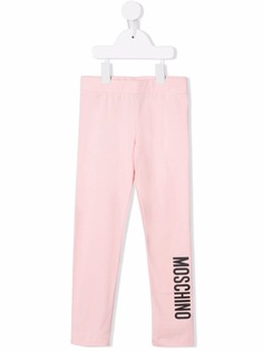 Moschino Kids легинсы с логотипом