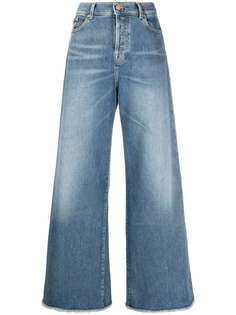 7 For All Mankind расклешенные джинсы с завышенной талией