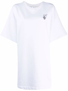 Off-White платье-футболка с логотипом Arrows