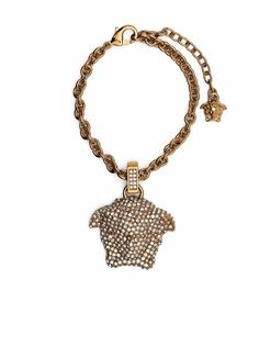 Versace браслет с кристаллами и декором Medusa
