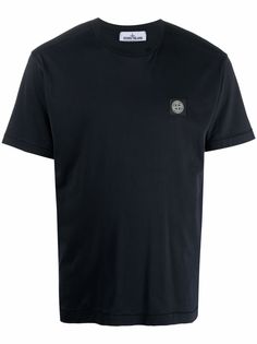 Stone Island футболка с нашивкой-логотипом
