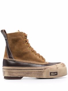visvim ботинки с эффектом потертости