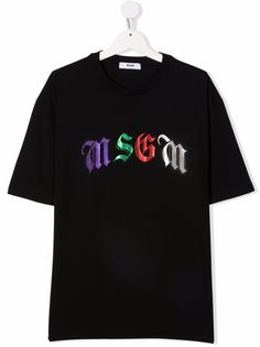 MSGM Kids футболка с логотипом