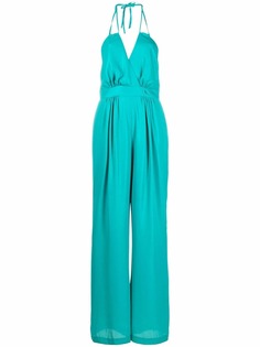 LIU JO комбинезон с вырезом халтер и широкими брюками