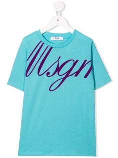 MSGM Kids футболка с логотипом