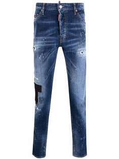 Dsquared2 джинсы кроя слим с эффектом потертости