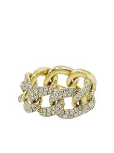 SHAY кольцо Links Essential из желтого золота с бриллиантами