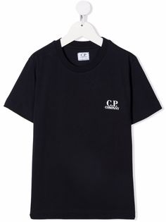 C.P. Company Kids футболка с вышитым логотипом