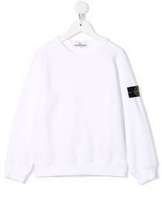 Stone Island Junior толстовка из джерси с круглым вырезом