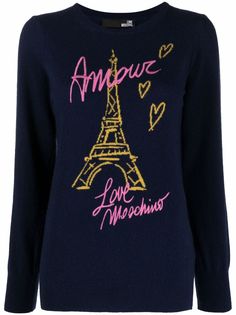 Love Moschino джемпер Eiffel Tower