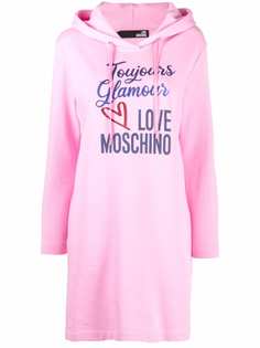 Love Moschino платье-худи с логотипом