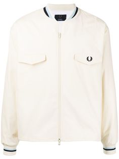 FRED PERRY бомбер с вышитым логотипом