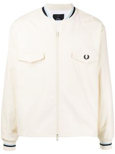 FRED PERRY бомбер с вышитым логотипом