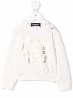 Versace Kids толстовка с принтом Medusa