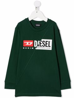 Diesel Kids футболка с длинными рукавами и логотипом