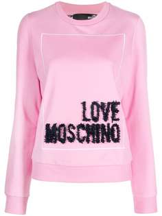 Love Moschino толстовка с логотипом