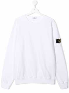 Stone Island Junior толстовка с нашивкой-логотипом