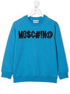 Moschino Kids толстовка с вышивкой