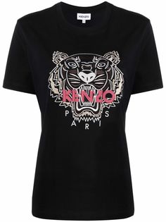 Kenzo футболка с принтом Tiger