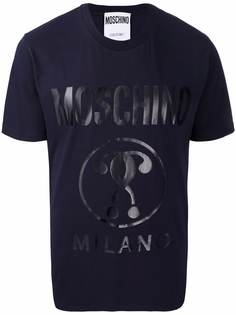 Moschino футболка с логотипом Double Question Mark