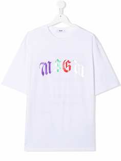 MSGM Kids футболка с логотипом