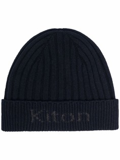 Kiton кашемировая шапка бини с вышитым логотипом