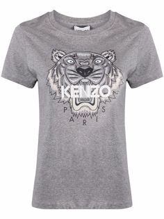 Kenzo футболка с принтом Tiger